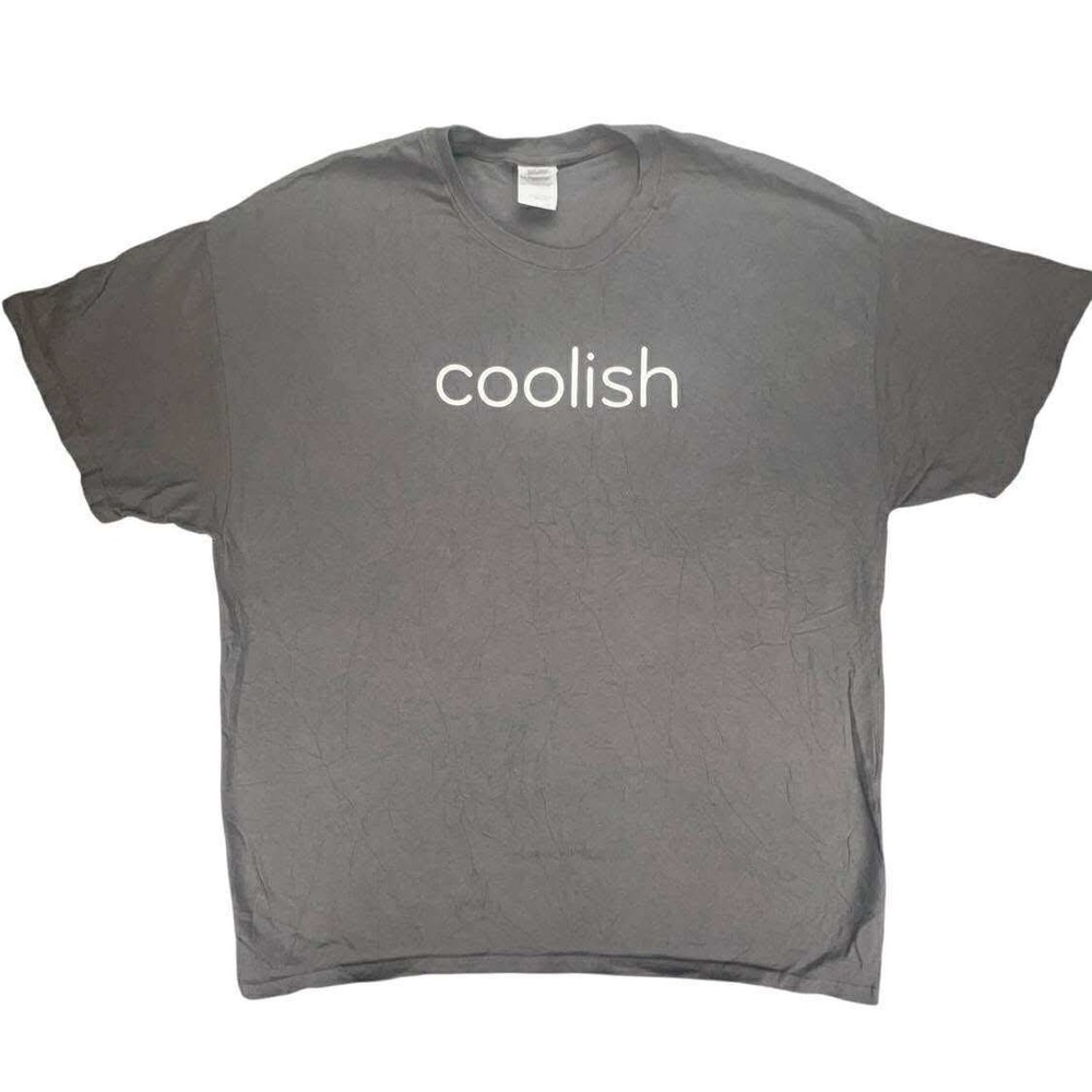 Coolish Esurance Graphic T-Shirt Gildan Ultra Cotton Gray XL‎ Promo Tee